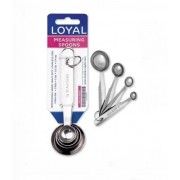 Loyal Measuring Spoons 4pc Stainless Steel Loyal,Cooks Plus