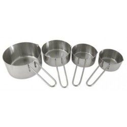 Loyal Measuring Cups 4pc Stainless Steel