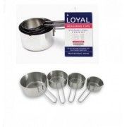 Loyal Measuring Cups 4pc Stainless Steel Loyal,Cooks Plus