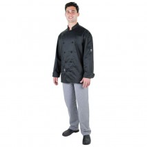 PROCHEF Traditional Chef Jackets Short Sleeve Black Pro