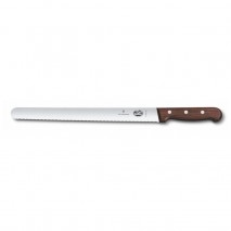 Victorinox Rosewood Round Wavy Slicing Knife 36cm