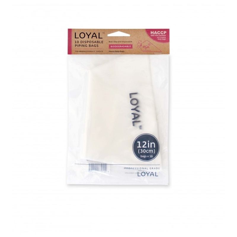 Cake Decorating Buttercream 10 pack Loyal BIODEGRADABLE Piping Bags 12in 30cm 