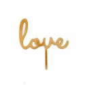 LOVE Cake Topper (Gold glitter)