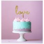 LOVE Cake Topper (Gold glitter) Bake Group,Cooks Plus