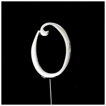 SILVER Cake Topper (7cm) - NUMBER 0 Bake Group,Cooks Plus
