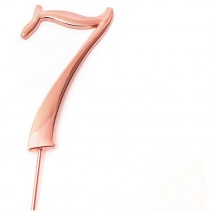 ROSE GOLD Cake Topper (7cm) - NUMBER 7