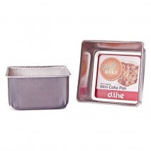 Daily Bake Mini Cake Pan Square 10cm x 6.35cm