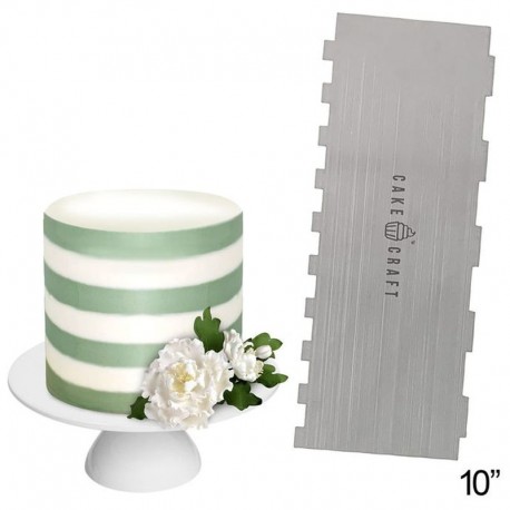 Cake Craft Buttercream Comb Thick Stripes 10 inch Cake