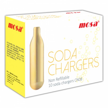 Ezywhip Mosa Soda Chargers 8gm 10 bulb pack