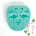 Flamingo and Banana leaf silicone mould