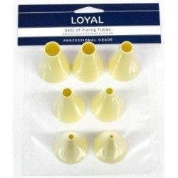 Loyal Piping Tip/Tube 7pc Plastic Plain