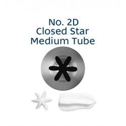 Loyal Piping Tip/Tube No.2D Closed Star