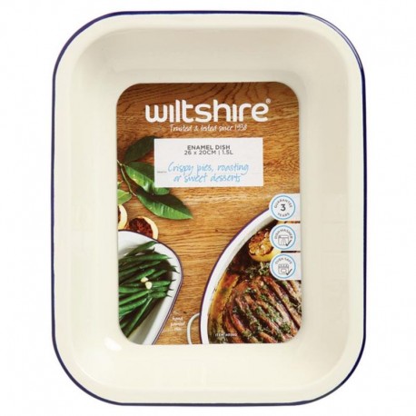 Wiltshire Enamel Dish Oblong 26 x 20cm 1.5L