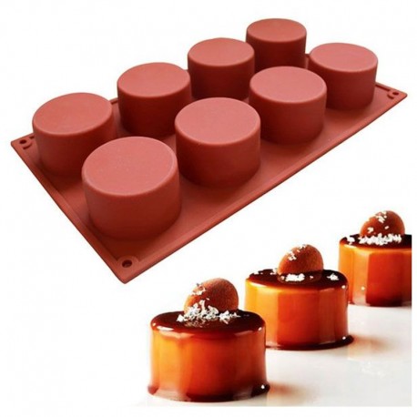 Mini Cylinder Silicone Mould 8 cup