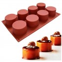 Mini Cylinder Silicone Mould 8 cup