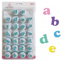 Cake Craft Mini Lowercase Alphabet Cutters