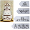 Cake Craft Royal Stencil Set 4 pc