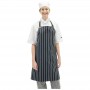 Aussie Chef Chef Bib Apron Navy-White