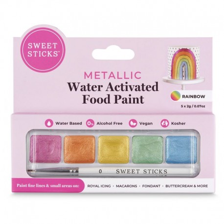 Sweet Sticks Water Activated Rainbow Palette 5 x 2g Sweet