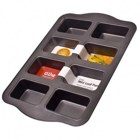 Daily Bake Non-Stick 8 cup Mini Loaf Pan D.Line,Cooks Plus