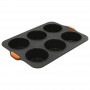 Bakemaster Silicone Large Muffin Pan 6 cup 35.5 X 24.5CM (9 X