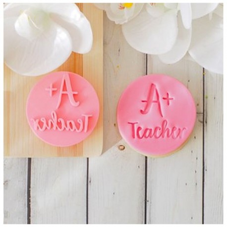 Teacher - A+ Teacher Cookie Stamp Sweet Themes,Cooks Plus