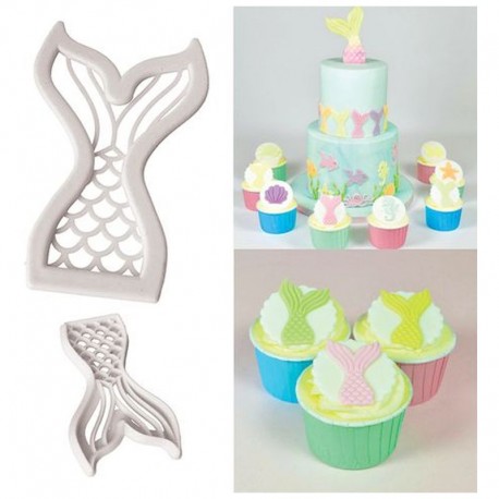 Cake Craft Mermaid Tail Cutters 2pc