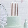 C&C Candle Tall Rose Gold 12pk