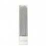 C&C Candle Tall Silver 12pk