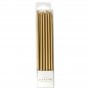 C&C Candle Tall Gold 12pk