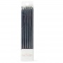 C&C Candle Tall Black 12pk