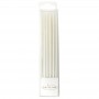 C&C Candle Tall Pearl White 12pk