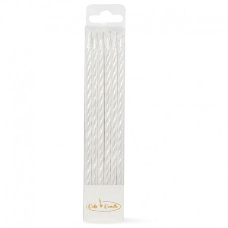 C&C Candle Pearlised White 12pk