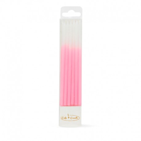 C&C Candles Ombre Pink 12pk