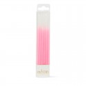 C&C Candles Ombre Pink 12pk