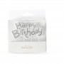 C&C Candle Plaque Happy Birthday SILVER