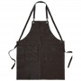 Riley Leather Apron Two Pocket Brown