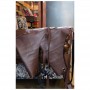 Riley Leather Apron Two Pocket Brown