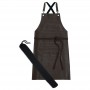 Riley Leather Apron One Pocket Brown