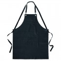 Riley Leather Apron One Pocket Black