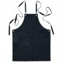 Riley Leather Apron Two Pocket Black