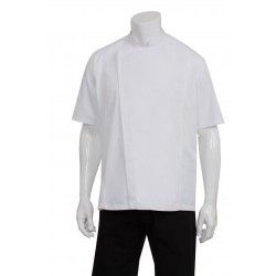 Chef Works Springfield Mens Zipper Chef Jacket White BCSZ009-W XS-5XL