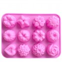 Silicone 3D Flower Mould 12 Cavity