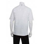 Chef Works Springfield Mens Zipper Chef Jacket White BCSZ009-W