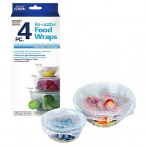 Grand Fusion Silicone Food Wraps 4pk