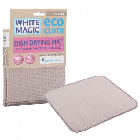 White Magic Eco Cloth Dish Drying Mat Pebble - Bunnings Australia