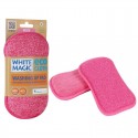 White Magic Eco Cloth Washing Up Pad Rose