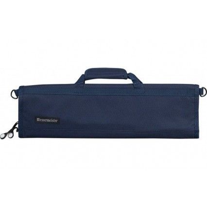 Messermeister Knife Roll 8 Pocket Navy Messermeister,Cooks Plus