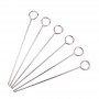 Appetito Chrome Skewers 8" - 20cm Set 6