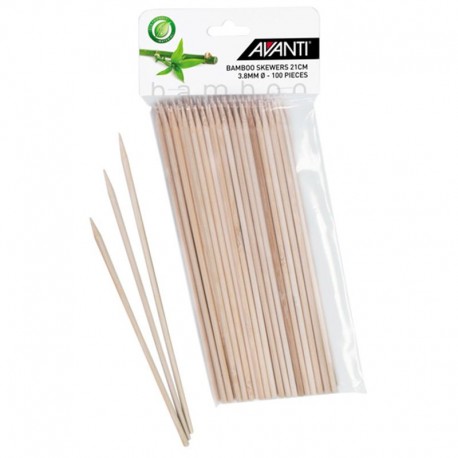 Avanti Bamboo Skewers 21cm - 100 piece pack